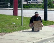 Generic panhandler photo