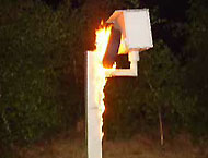 Burning speed camera