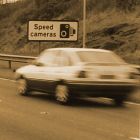 Speed camera sign