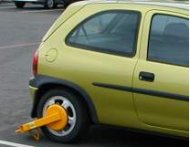 Clamped car