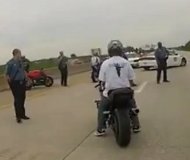 Motorcycle roadblock