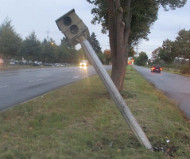 German bent speed camera