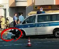 Berlin speed camera crash