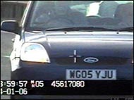 Speed camera photo of Fiesta