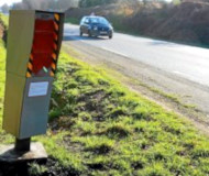 Painted speed camera