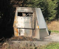 Burned out French photo radar