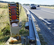 Haute Loire painted speed camera