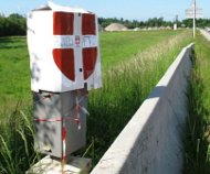 Decorated French speed camera