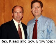 Marvin Kleeb and Sam Brownback