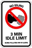 No idling sign