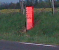 Spraypainted speed camera in France