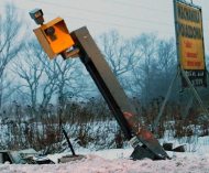 Bent speed camera