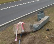 Flattened Polish speed camera