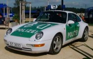 Porsche police car