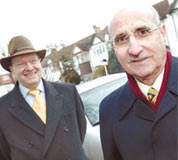 Barrie Segal, Hugh Moses (Photo: Peter Beal, Hendon Times)