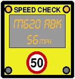 Speed display sign