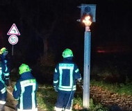 German traffic camera burns