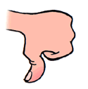Thumbs down