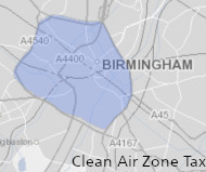 Clean Air Zone map