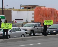 Wise Up Winnipeg protest