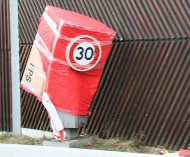 Wrapped speed camera