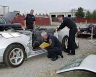 Wrecked car