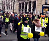 Yellow vest march